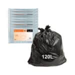 Bastion 120L Heavy Duty Bin Liners Black