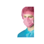 3-Ply-Medical-Masks-Pink maniquein on a white background