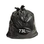 TIDDOX 73L Heavy Duty Bin Liner Black