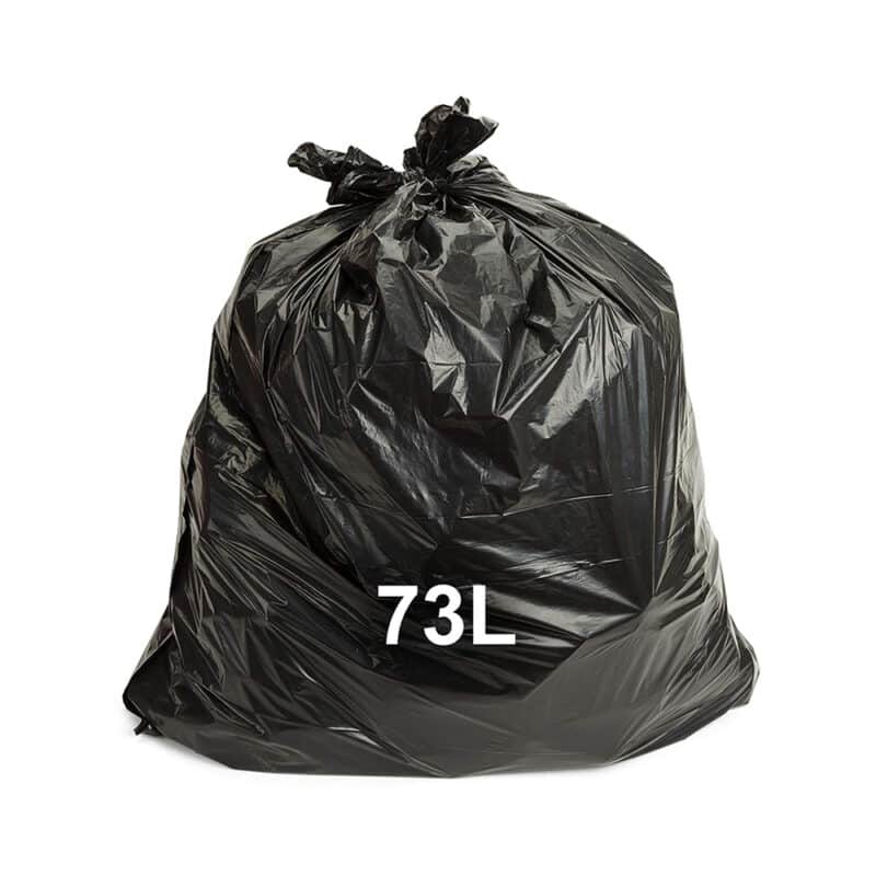 TIDDOX 73L Heavy Duty Bin Liner Black