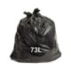 TIDDOX 73L Heavy Duty Bin Liner Black