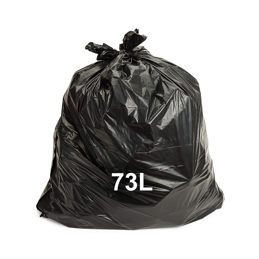 TIDDOX 73L Heavy Duty Bin Liner Black