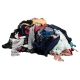 Pile of coloured mixed cotton rags