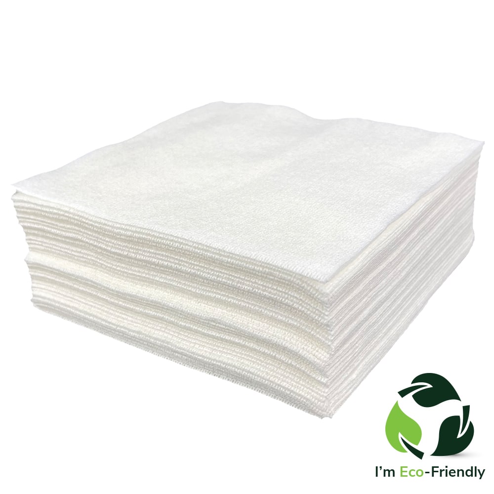 A stack of wipes in white on a white background