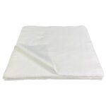 a small stack of TIDDOX white equipment cleaning wipes with the top layer curved on the bottom left corner