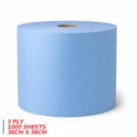 Paper Towel 3Ply Blue 36cm x 36cm - Image 5