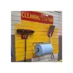 Jumbo Paper Towel in the dispenser mounted to the wall.