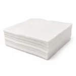 A stack of wipes in white on a white background