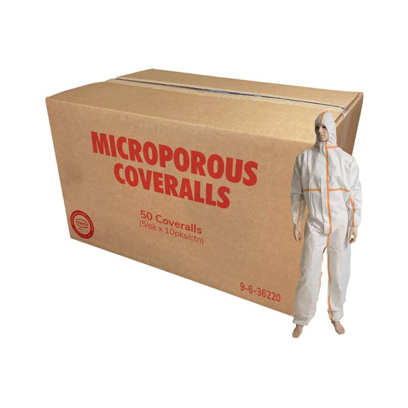 Microporous Coveralls Carton 9 6 BNR36225 L