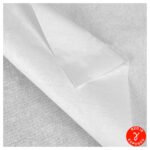 a top view of TIDDOX Polyester Cellulose Sterile wipes with the top wipe curved to the righthand corner