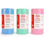 A trio of TIDDOX heavy duty wipes in vibrant blue, pink, and green