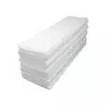 stack of oil absorbing sheets on a a white background