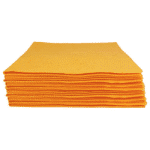 a Stack of yellow shammy cloths