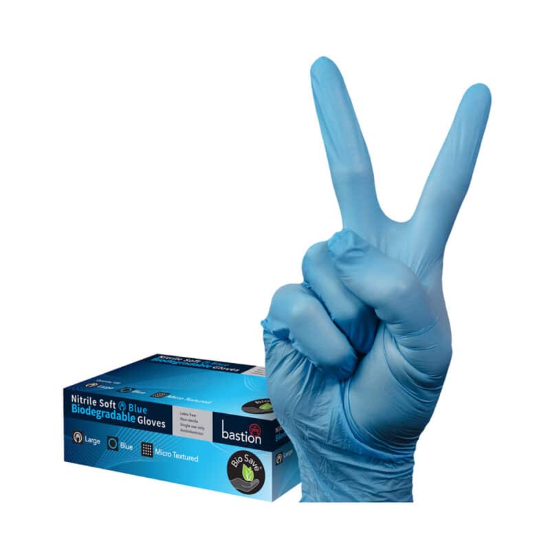 TIDDOX Bastion Nitrile Gloves Biodegradable Blue