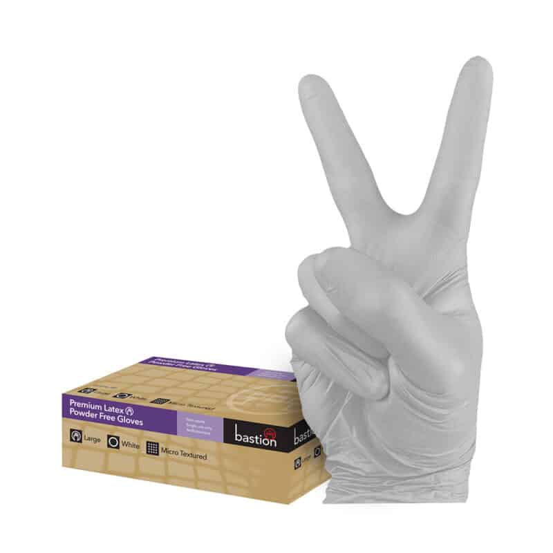TIDDOX Bastion Latex Gloves Heavy Duty White