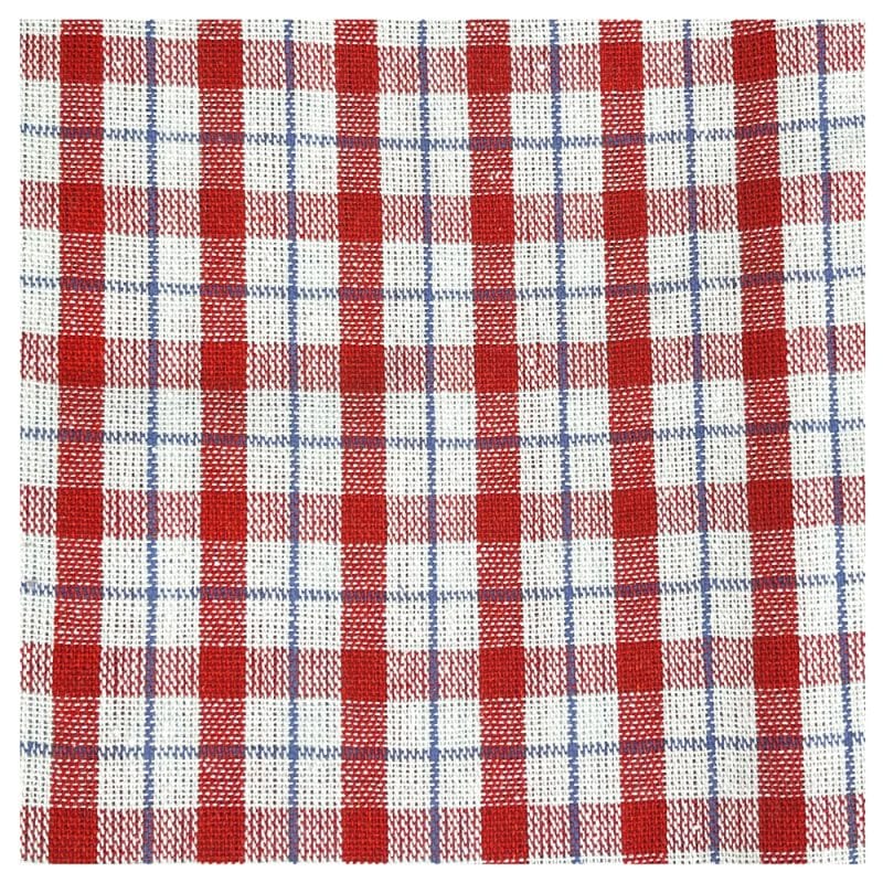A classic red and white checkered cloth