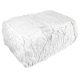 Bale of Rags comprising White Sheeting Rags on a white background.