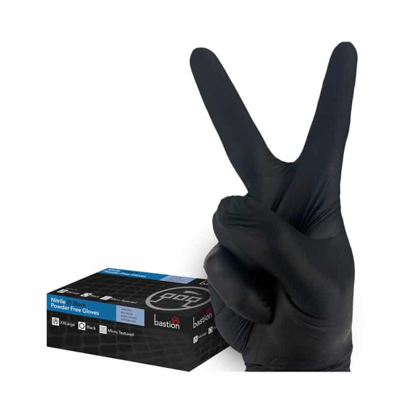 TIDDOX Bastion Nitrile Gloves Black