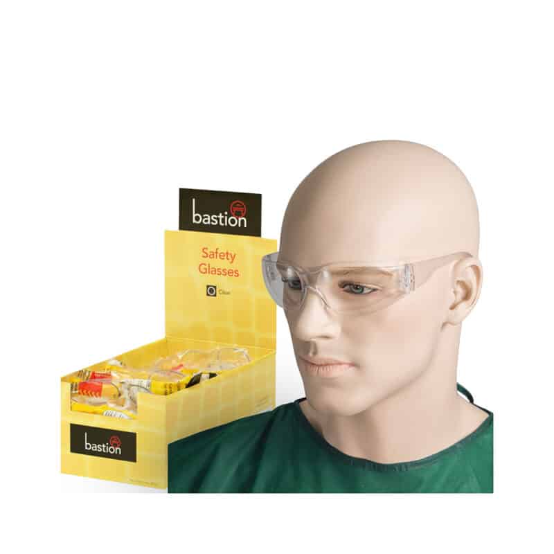 Clear Lens Safety Glasses with Dispenser Box