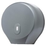 TIDDOX Grey Jumbo Toilet Roll Dispenser on White background