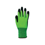 TIDDOX-High-Viz-Cut-5-Green-Gloves on a white background