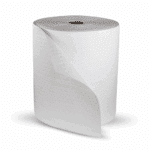 roll of oil absorbent pads on a white background