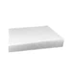 Stack of absorbent pads on a white background