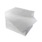 Stack of absorbent pads on a white background