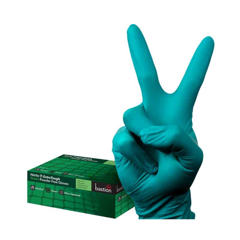 TIDDOX Bastion Nitrile Gloves ExtraTough Green