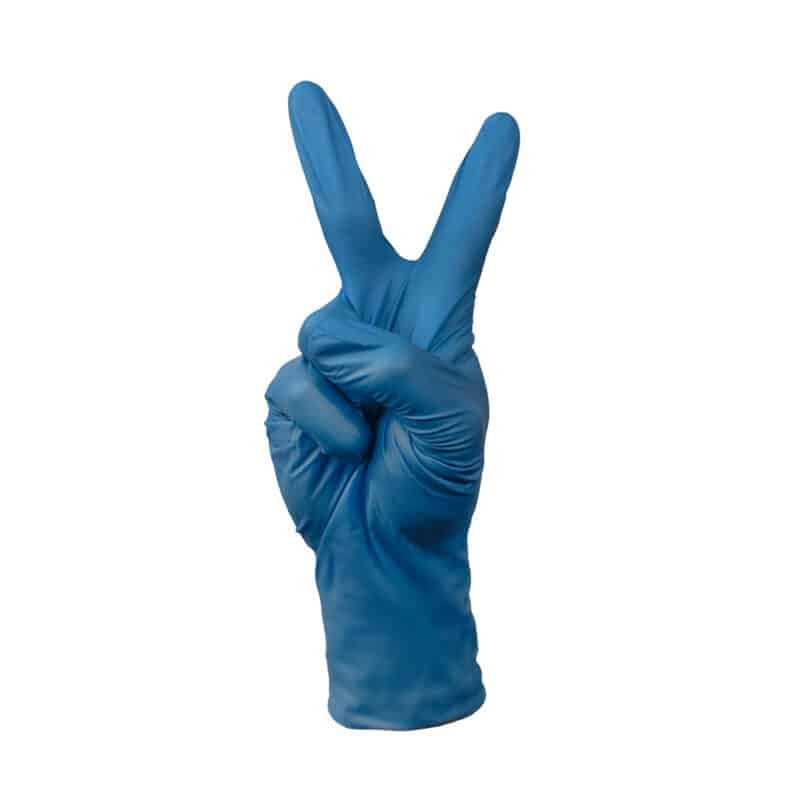 Premium Blue Long Cuff Nitrile Gloves Heavy Duty