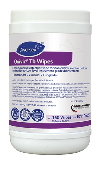 Diversey Oxivir TB Wipes hospital grade