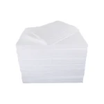 stack of White Oil and Fuel HazPads with a folded sheet on top. All on a white background.