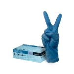 TIDDOX Bastion Long Cuff Nitrile Gloves Heavy Duty Blue