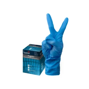TIDDOX Progenics Bastion Long Cuff Nitrile Gloves Blue