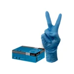 TIDDOX Bastion Long Cuff Nitrile Gloves SuperTouch Blue