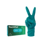 TIDDOX TouchNTuff 92-605 Long Cuff Nitrile Gloves Green