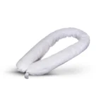 White absorbent sock on a white background