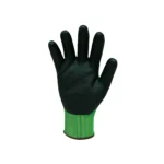 Palm Side of the TIDDOX Bastion High Viz Cut 5 Green Gloves-2