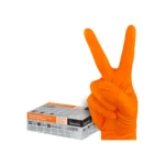TIDDOX Bastion Orange Heavy Duty Nitrile Gloves