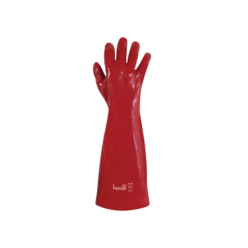 TIDDOX Bastion Red PVC Chemical Resistant Gloves