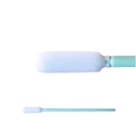 Full length and close up of head of the Large Flexible Head Foam Swabs on white background