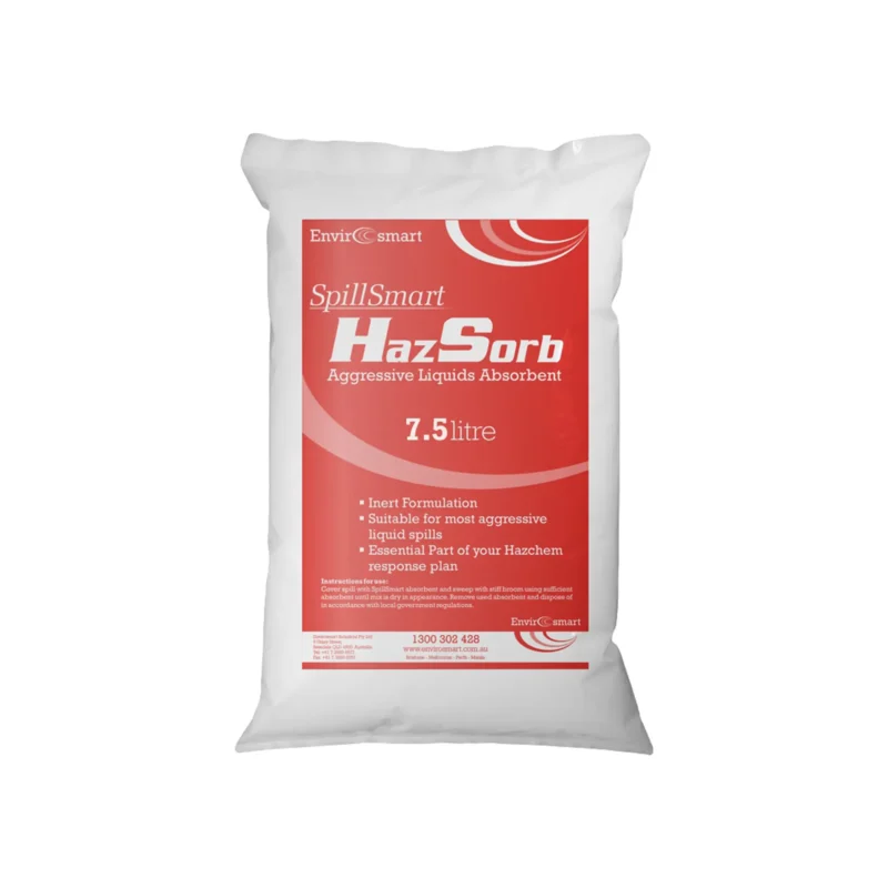 bag of HazSorb chemical absorbent on a white background