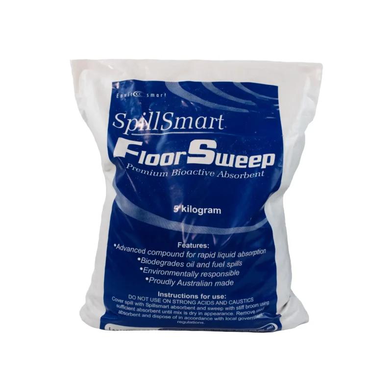 Bag of 5kg Spillsmart Floorsweep Absorbent on a white background