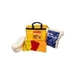 TIDDOX yellow fuel absorbent spill kit back on a white background