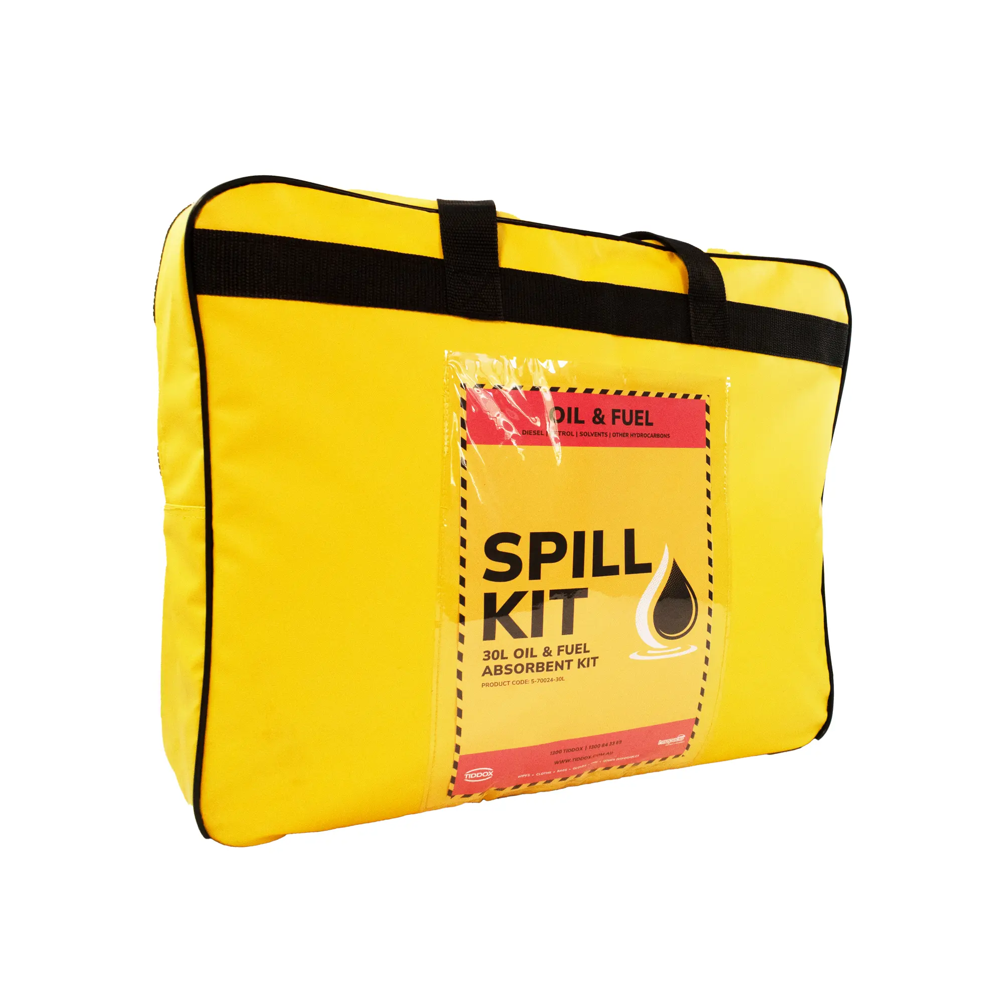 TIDDOX-Spill-Kit-Bag TIDDOX Spill Kit Yellow PVC Carry Bag 30L