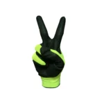 Monaco Hi Vis Gloves holding a peace sign on the internet