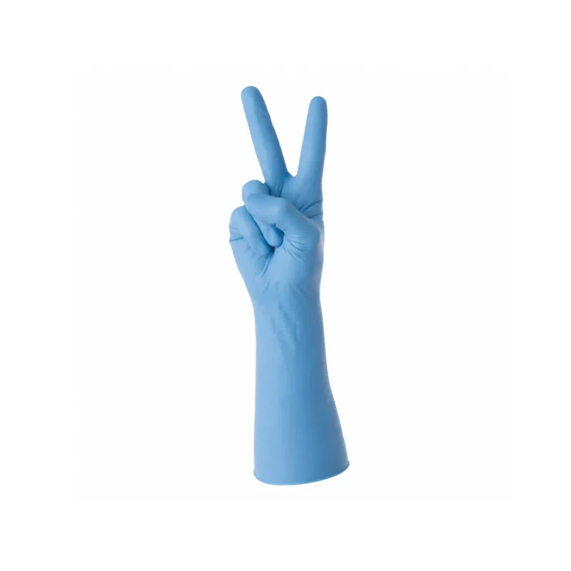 Blue Latex Long Cuff Glove