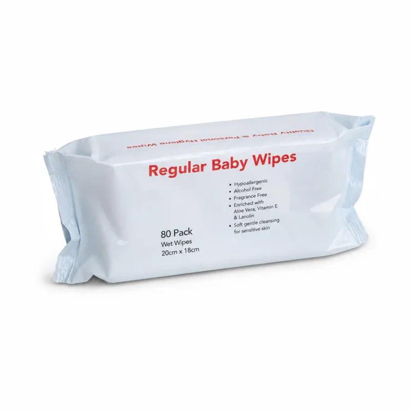 Baby Wipes on a white background