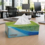 Rosche-6200-Premium-Facial-Tissues-2-Ply-200pcs in a workplace environment